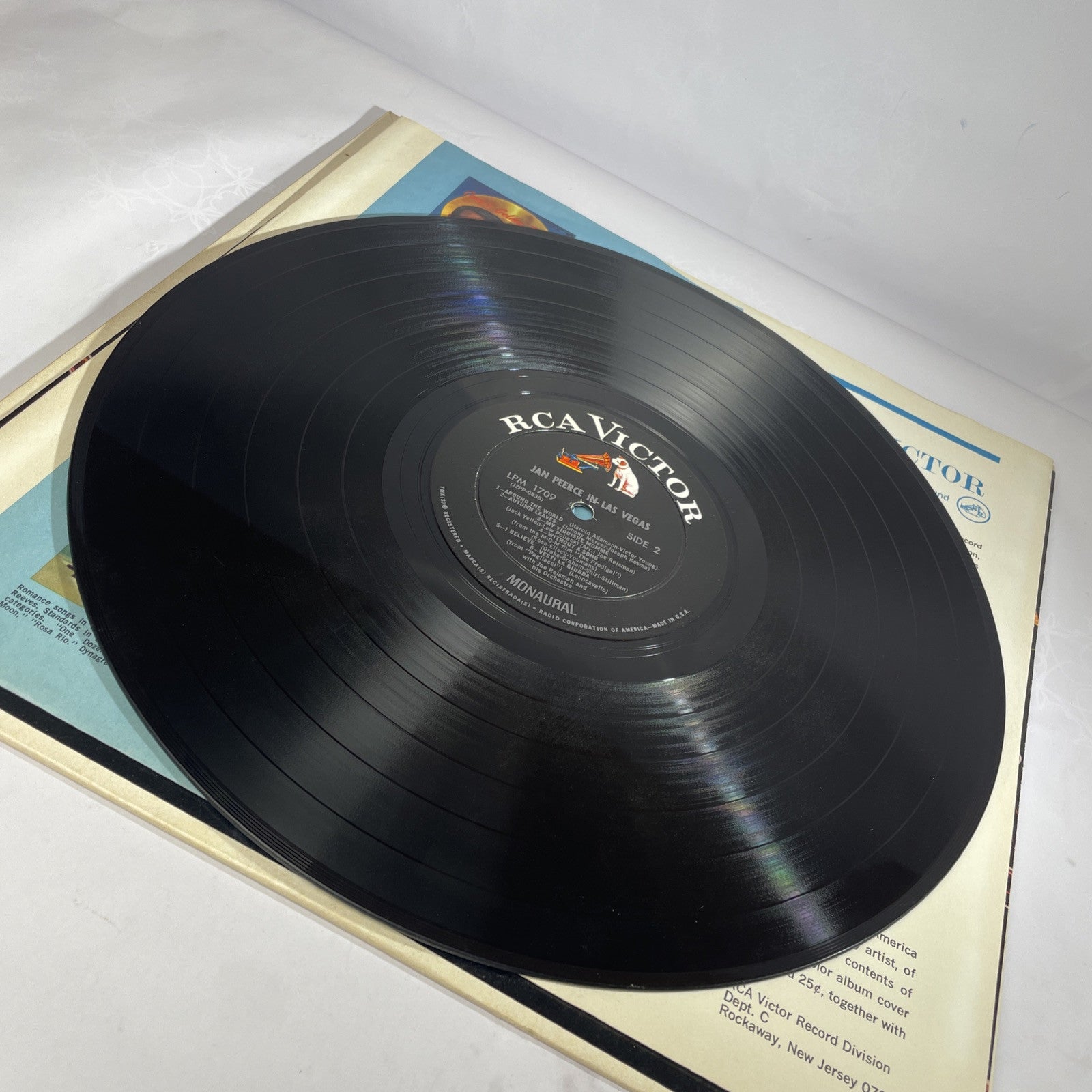 Jan Peerce In Las Vegas LP Vinyl Record Album Orchestra Joe Reisman VG W/ Inner