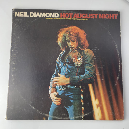 Neil Diamond - Hot August Night Vinyl Records 1972, MCA Records MCA 2-8000 EX!