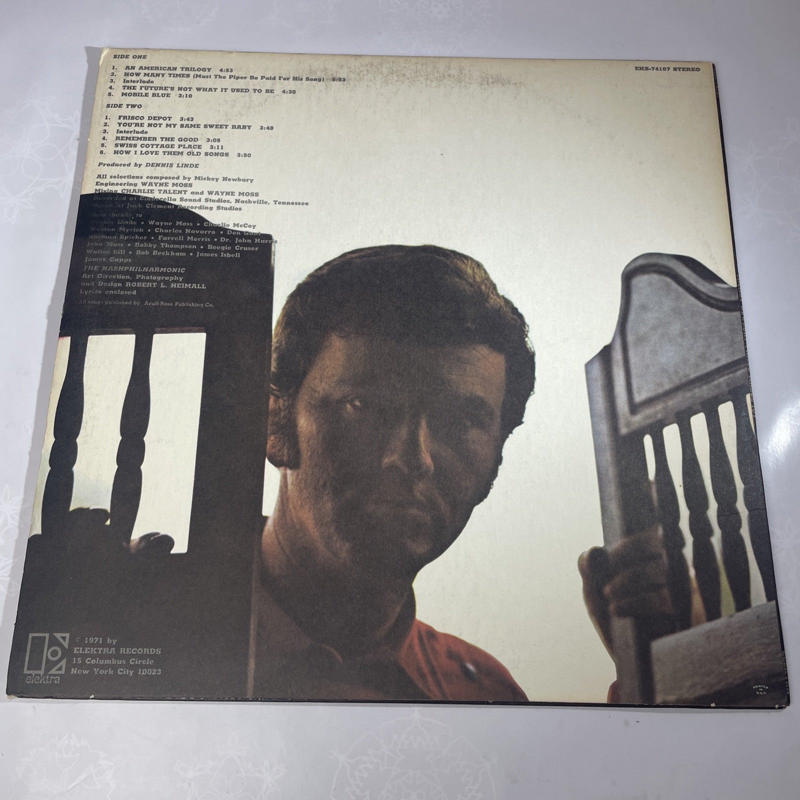 Mickey Newbury - Frisco Mabel Joy Vinyl LP Clean! VG++ FULLY TESTED