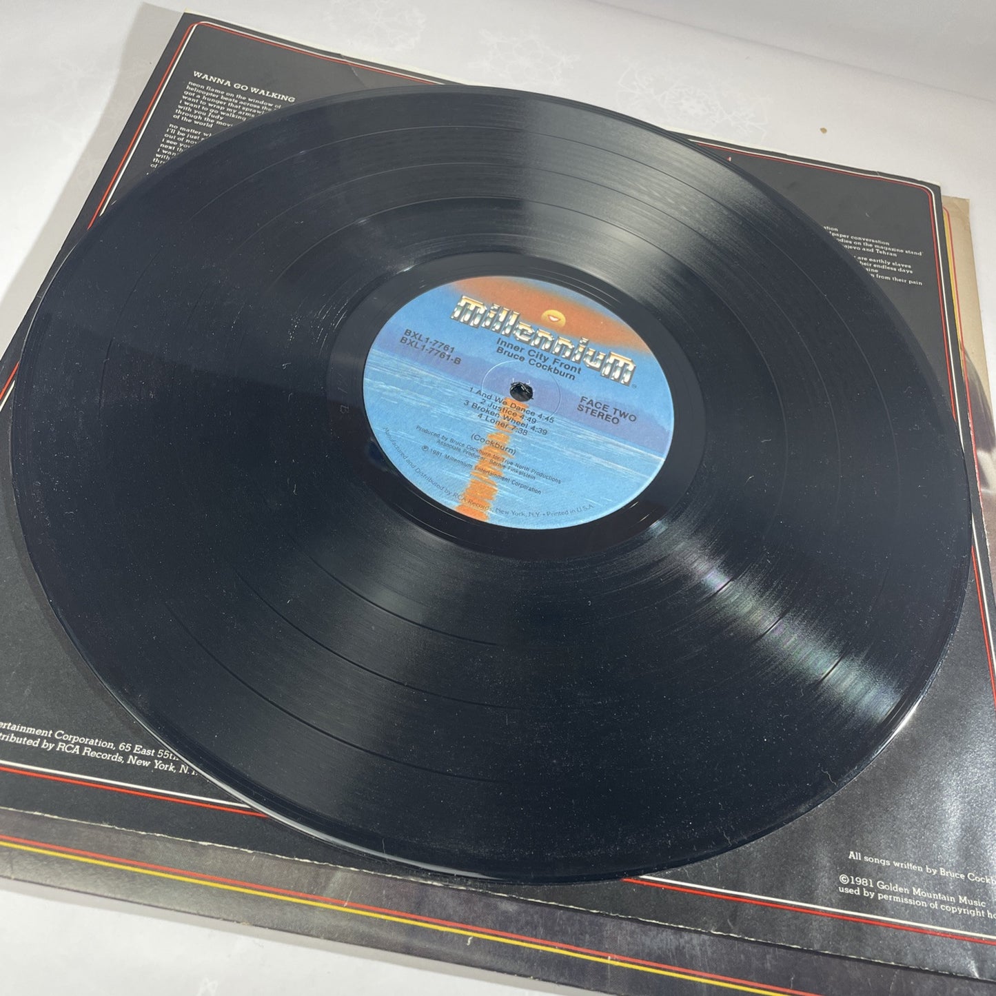 BRUCE COCKBURN Inner City Front LP CANADA Import True North w/ Inner VG