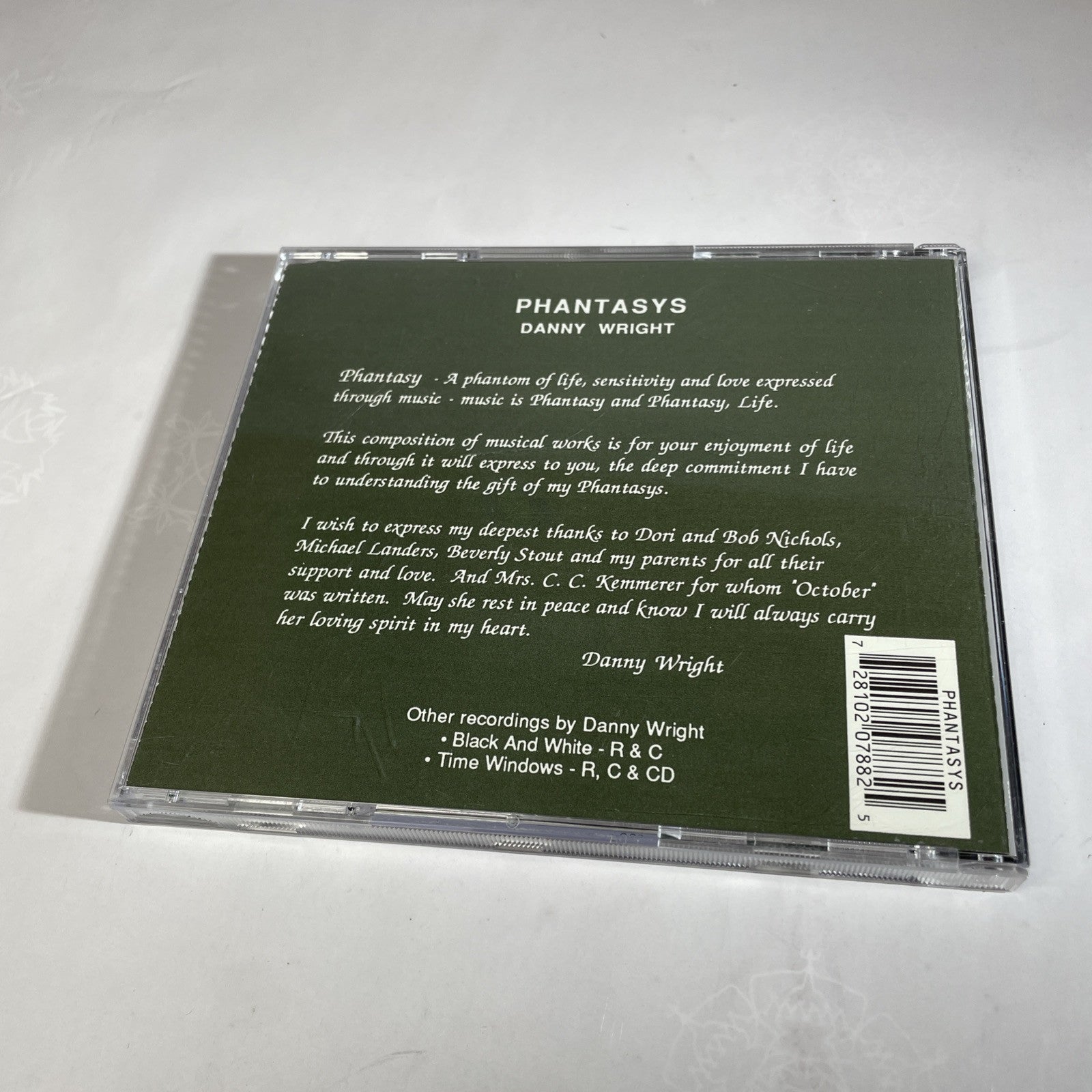 Danny Wright Phantasys CD 1988 New Age Music - Classical Piano Compositions