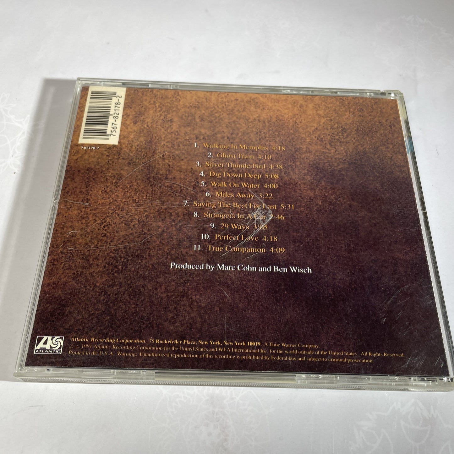 COHN, MARK COHN Self Titled CD Album Atlantic Records Used Music CD Ben Wisch CD