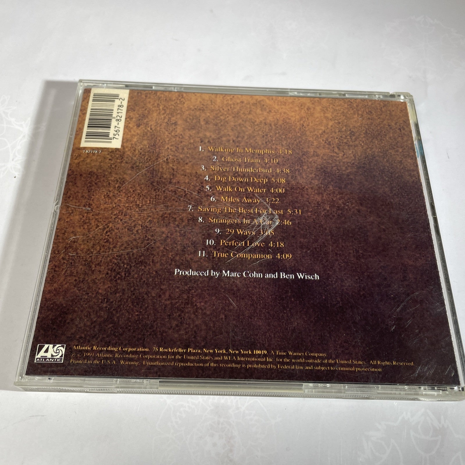COHN, MARK COHN Self Titled CD Album Atlantic Records Used Music CD Ben Wisch CD
