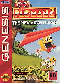 Pac-Man 2: The New Adventures (Sega Genesis, 1994) Cib W/Registration Card