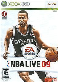 NBA Live 09 (Microsoft Xbox 360, 2008) Basketball Game Complete CIB good