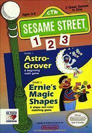 Sesame Street 123 + Rental Case (Nintendo Entertainment 1989) Missouri Unique