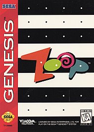 Sega Genesis - ZOOP - (GOOD Tested & Guaranteed) - Classic Retro Video Game