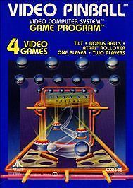 Video Pinball Atari 2600 7800 Vintage Game Untested